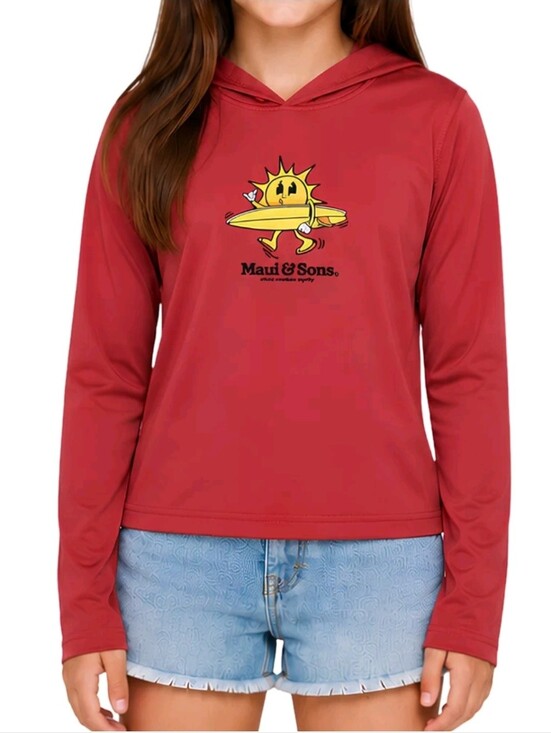 Maui and Sons Other - NWT! Maui And Sons Girls Coral Longsleeve 50+ UPF Protection Sun Shirt 10/12